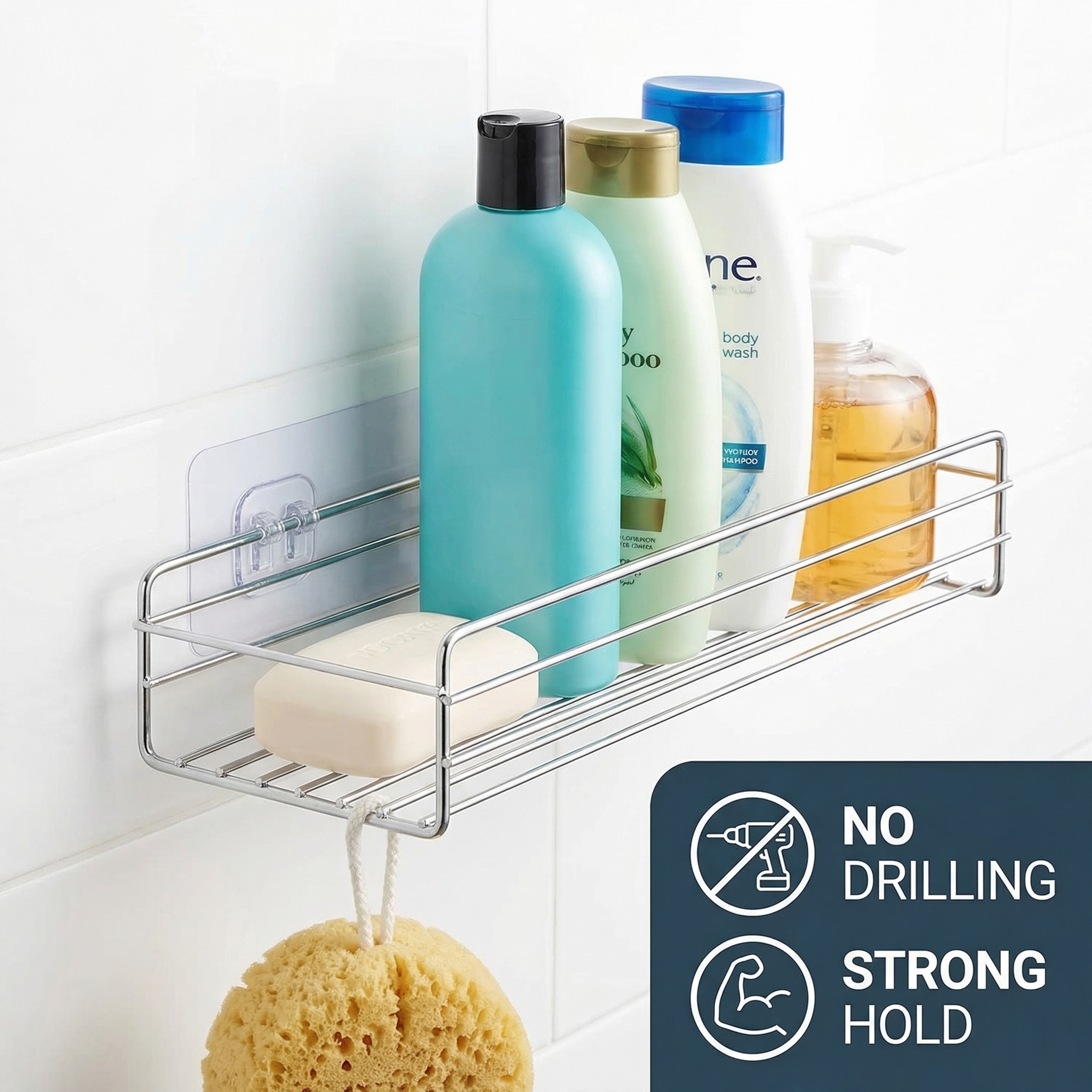Kitchen Wall-Mounted Spice Shelf
